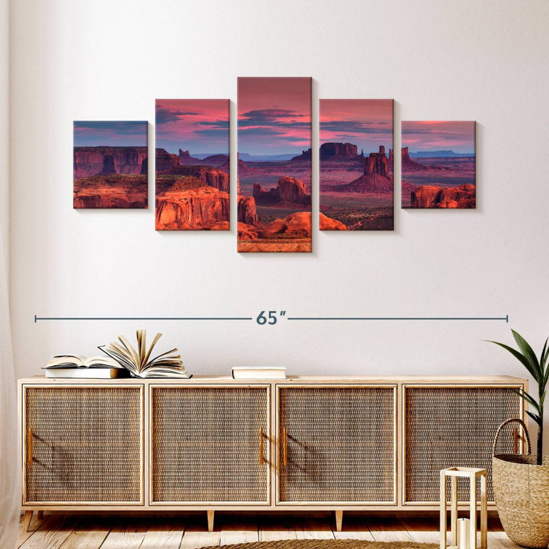 Monument Valley Hunts Mesa, H 24 po x l 55 po