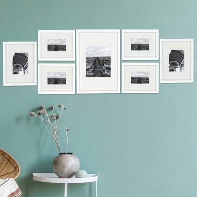 Senol   Wood Matte Picture Frame with Mat