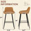 Tabouret de comptoir rembourré avec structure en métal-887964101-887964099