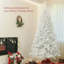 Arbre de Noël artificiel de 9 pi de hauteur, arbre de Noël non éclairé avec 2132 pointes de branches, ouverture automatique, base en acier, décoration des Fêtes pour le bureau personnel-118034235-118034236