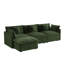 Canapé de coin 3 places surdimensionné avec pouf, canapé en L avec pouf pour salon-803311299