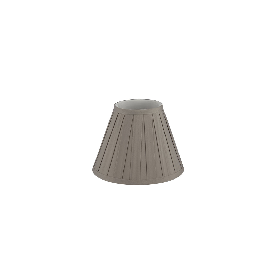 19Cm H Polyester Empire Lamp Shade ( Clip On ) in Grey