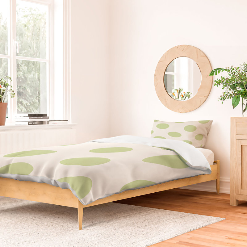 Housse de couette en microfibre, Housse de couette pour lit double, Vert