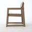 Fauteuils d'extérieur et de jardin en PEHD couleur bois antique avec dossier-259448561