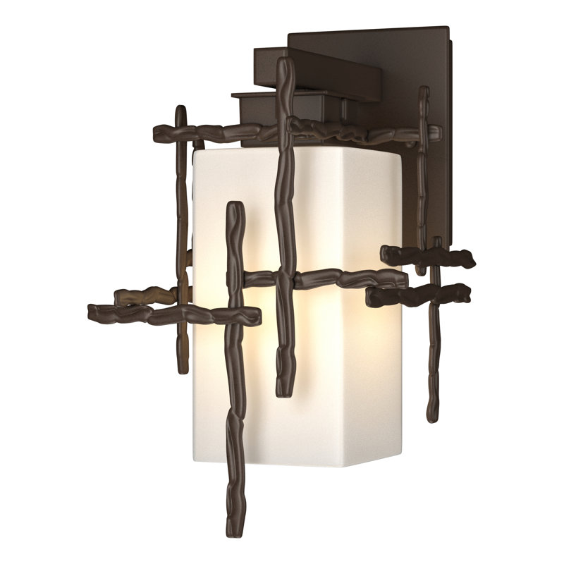 Tura Aluminum Outdoor Sconce, 13.6" H x 8.7" W x 10.2" D, Coastal Bronze