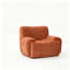 Fauteuil en chenille rembourré avec sièges profonds-1572043546