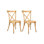 Ensemble de 2 chaises en résine «Steel Skeleton» par Chivari