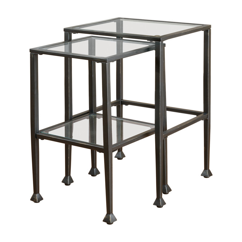 McDonald Glass Top Nesting Tables