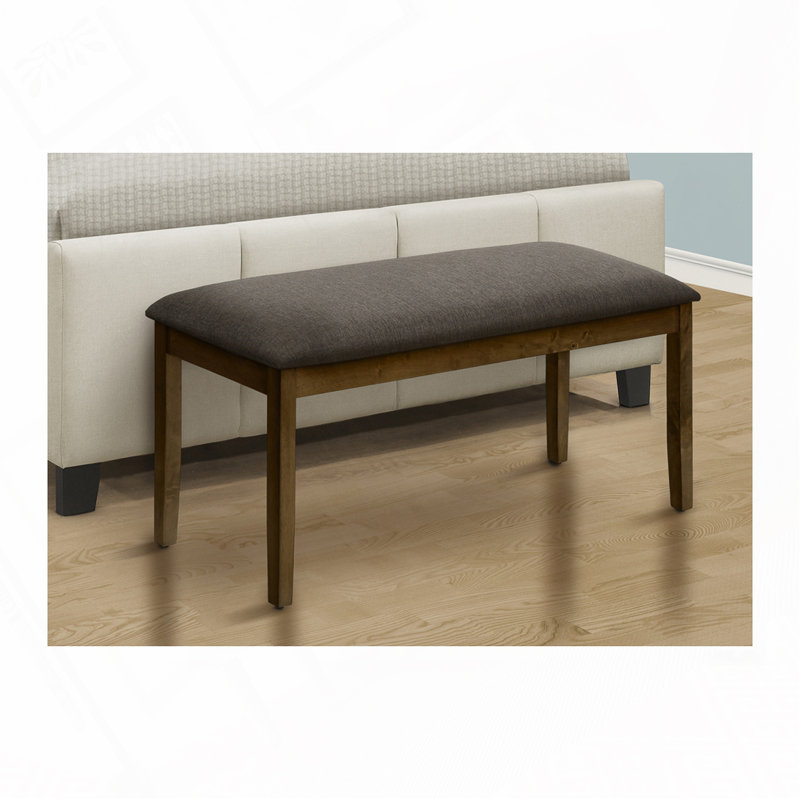 Keiundra Polyester Upholstered Bench, Cream Incorrect, Black Incorrect