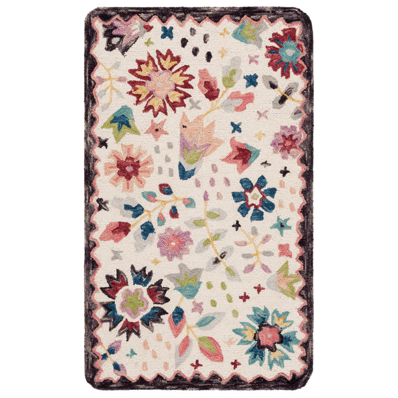 Tapis en laine / coton touffeté à la main Boscobel 366, Rectangle 2 pi 3 po x 3 pi 9 po
