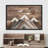 Western Wood Effect Landscape " Western Decor Cloudy Sky Snow Mountain Range Naturework Decor Nordic Rustic Wood Effect Panel "-94585438-94585439