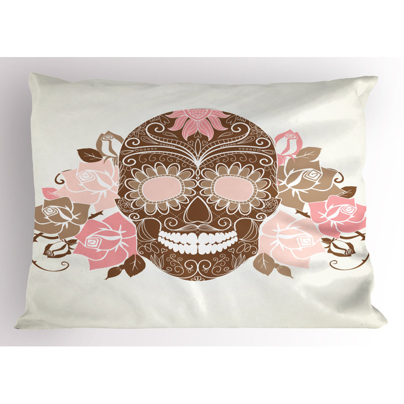 Ensemble de 2 taies décoratives Ambesonne Sugar Skull, H 20 po x l 36 po