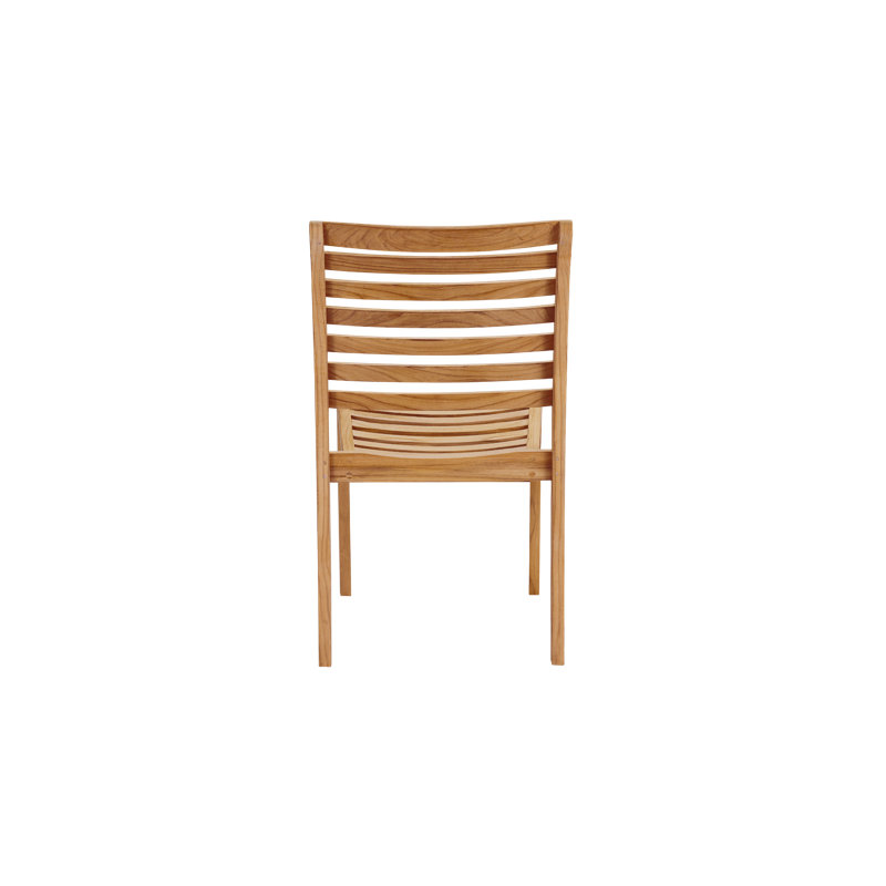 Birmingham Teak Outdoor Dining Stacking Chair Set Of 4