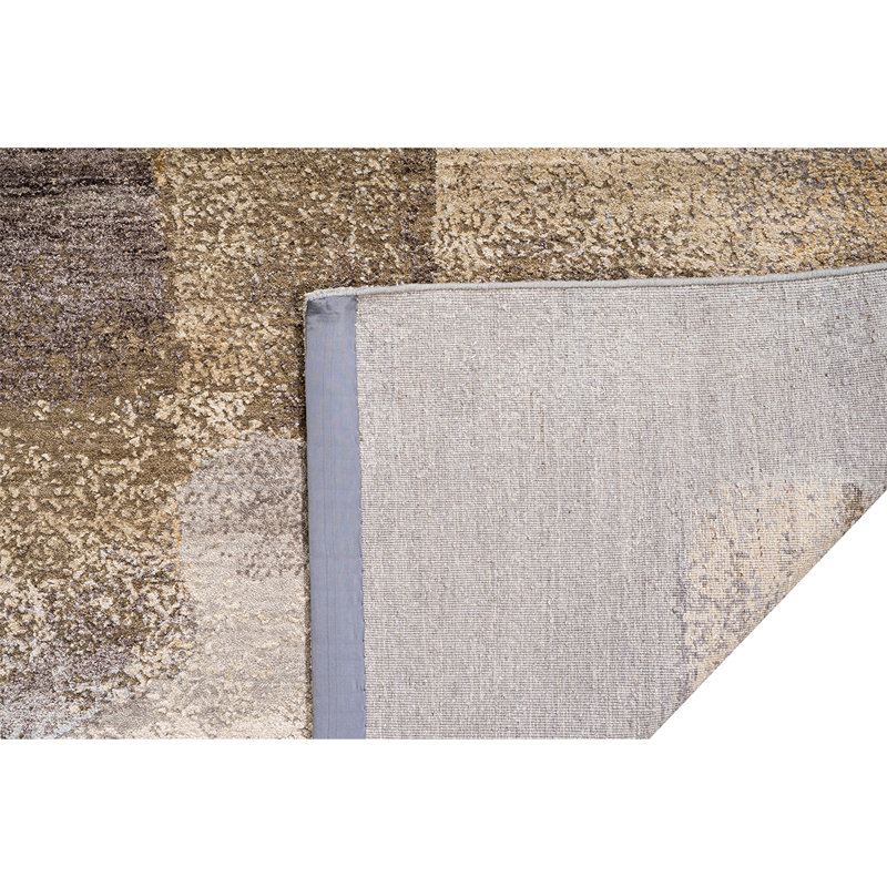 Hand Knotted Abstract Indoor Rug, Rectangle 9' x 12'
