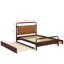 Grand lit plateforme en bois offrant des options de rangement, comprenant 2 tiroirs spacieux et un lit gigogne-1102152899
