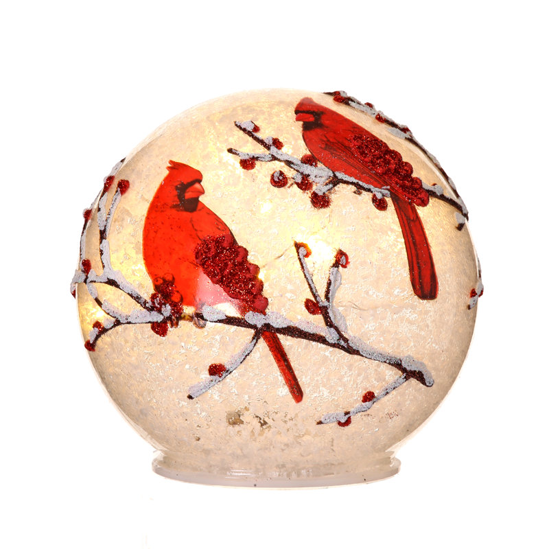 Boule à neige neige Cardinals, H 5 po x l 5 po x P 3 po