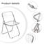 Clarencia Plastic / Acrylic Stackable Folding Chair Folding Chair Set