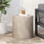 Table d'appoint d'extérieur en béton léger, gris clair, durable et élégante pour le patio ou la cour arrière