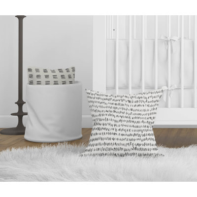 Crop Row Ivory Charcoal Throw Pillow