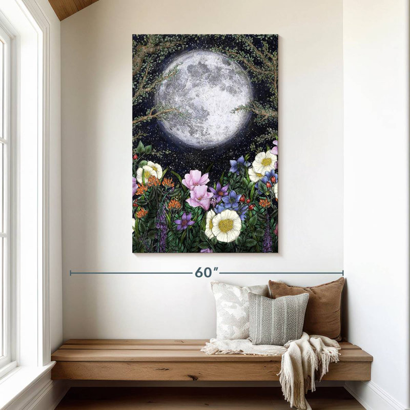 Oberle minuit dans le jardin I, H 48 po x l 32 po