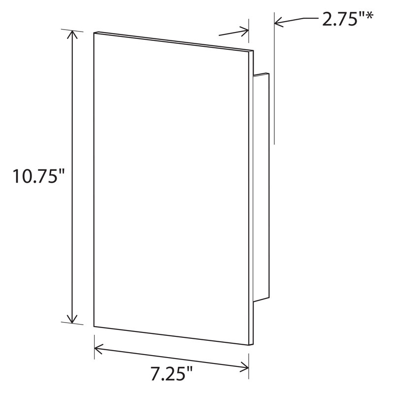 Tersus 1 - Light LED Outdoor Flush Mount, 4000K, Textured White