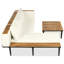 Ensemble de meubles de patio de luxe avec coussins amovibles et table basse-2141794444