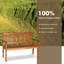 Banc de jardin en bois pour 2 personnes Shari