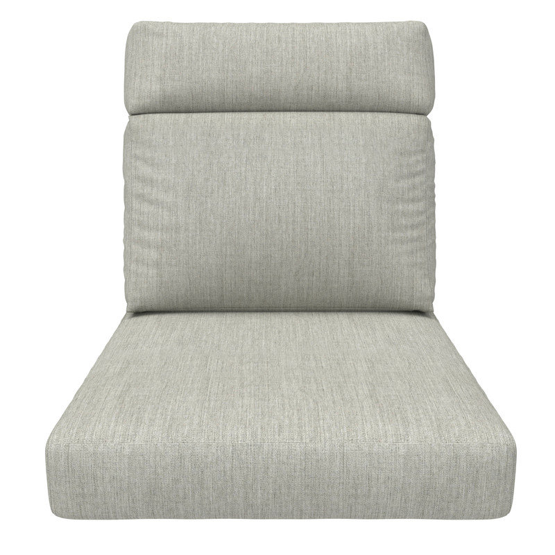 Sunbrella 6 Outdoor High Back Chair Cushion, Adirondack Chair Cushion Set, Canvas Granite