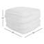 Petit pouf carré en coton touffeté à la main Assal Everyday-926329445