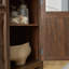 Buffet Farmhouse avec rangement avec 3 portes, armoire de rangement pour la cuisine, armoire à café avec tablette réglable pour la cuisine et le salon, L 68,35 po x l 15,35 po x H 34,65 po