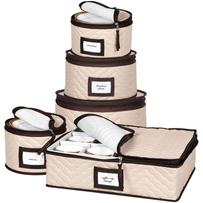 China Storage Containers 5-Piece Set Moving Boxes with dividers for Dinnerware