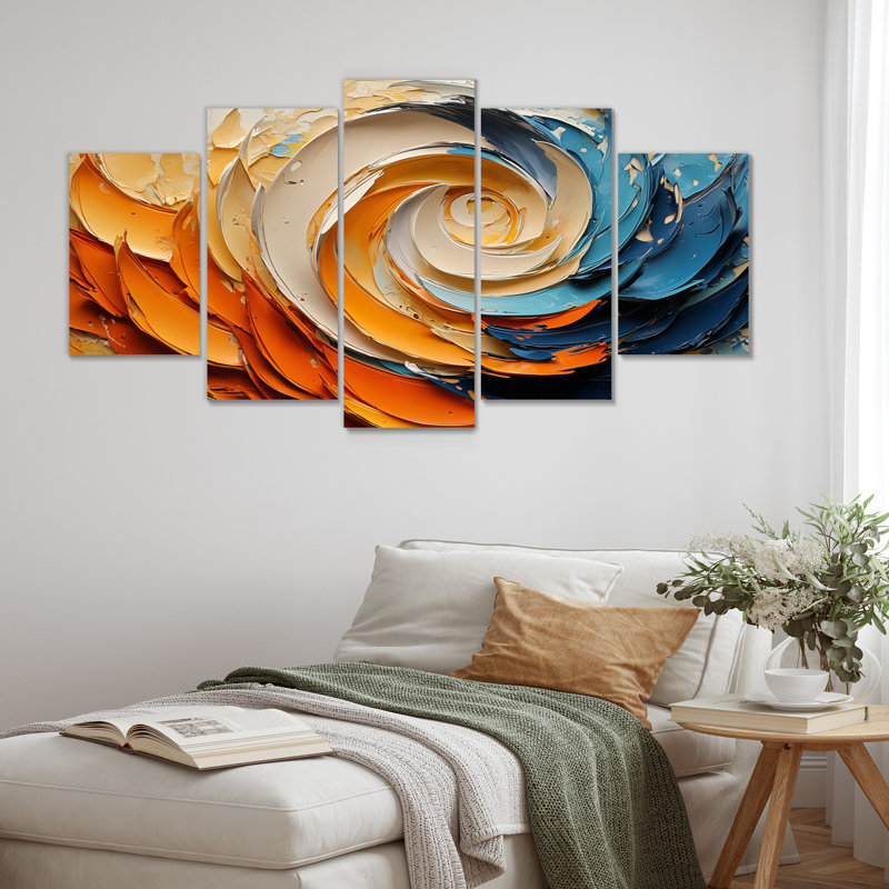 Cydni - Abstract Spirals Wall Art - Art mural moderne pour le salon