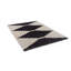 Tapis noir et ivoire moderne