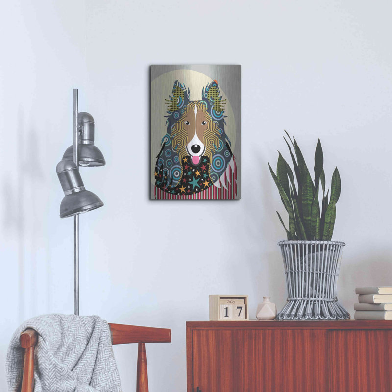 «Rough Collie» par Lanre Adefioyue, H 24 po x l 16 po