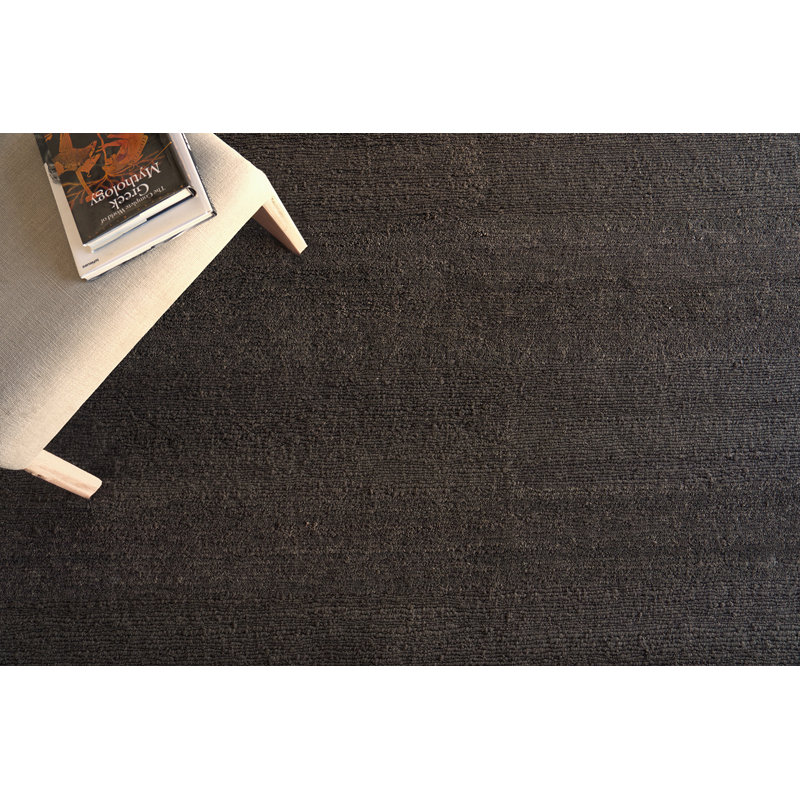Merino Wool Solid Area Rug in Brown, Rectangle 8' x 10'