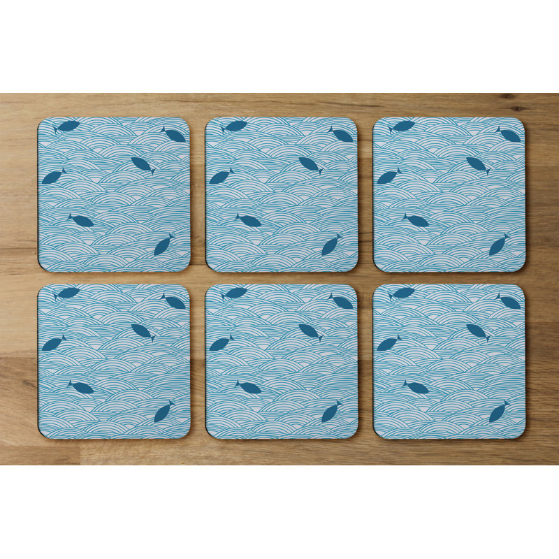 Square 6 Piece Coaster Set