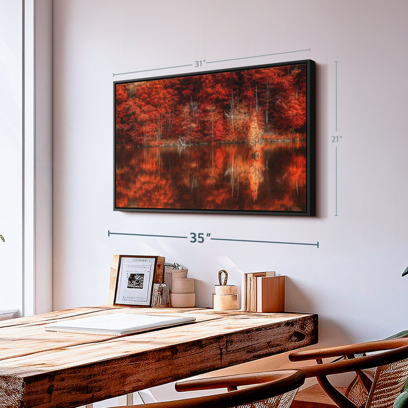 «Reflection of Autumn Wall Art», H 21 po x l 31 po