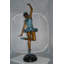 Statue ballerine levant ses jambes en bronze - Taille: L 20 po x l 13 po x H 55 po