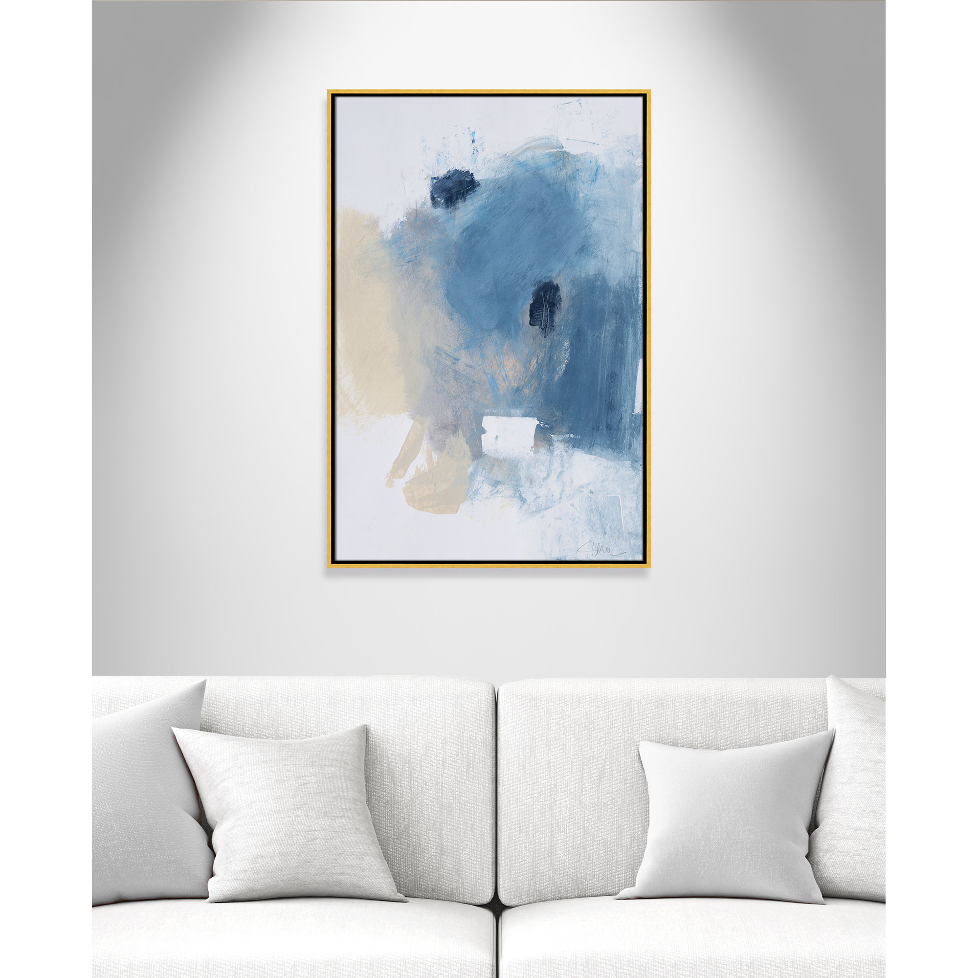 Coastal Carnival I Print by Casa Fine Arts, Gold Floater Framed Canvas, 37.5" H x 25.5" W x 2" D, No Mat