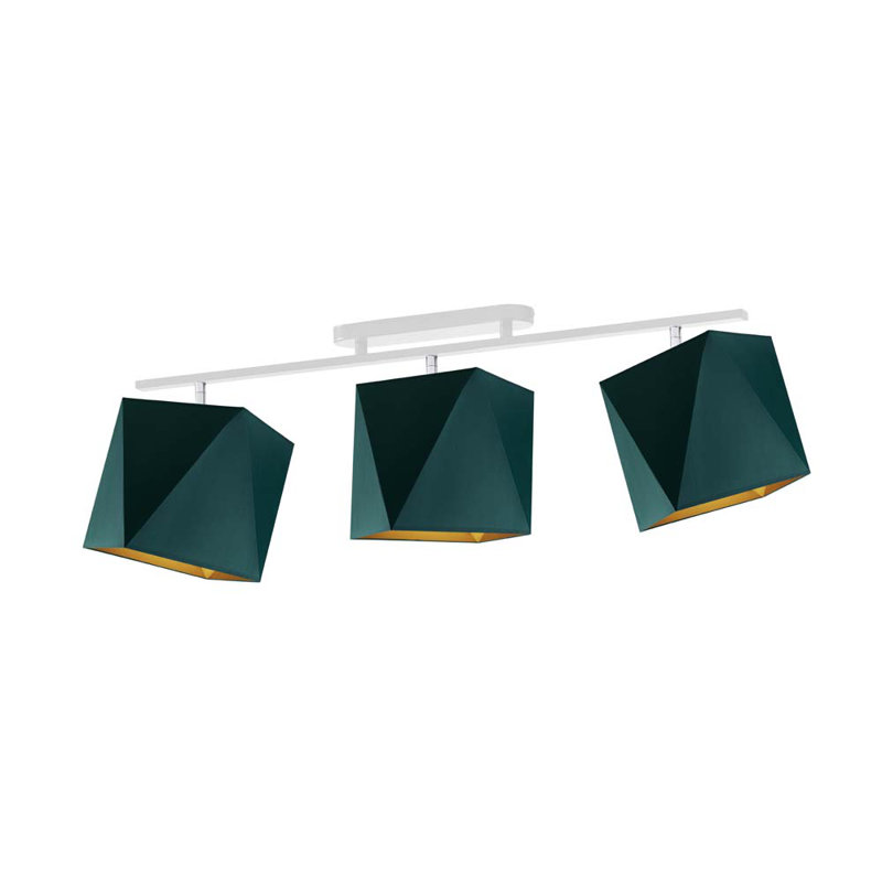 Goodell 3 - Light Kitchen Island Pendant, Green, Matte White