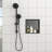 Stainless Steel Shower Niche, Gunmetal Black-699068970-695000970