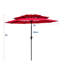 Parasol de patio extérieur à 9 niveaux avec manivelle 9Ft-1870663740