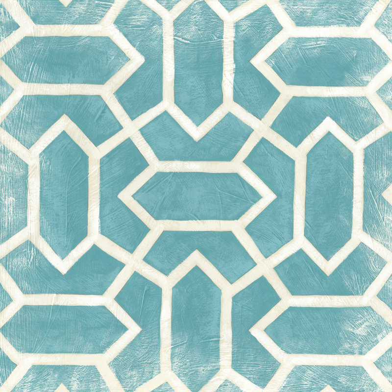 Modern Symmetry V by Chariklia Zarris - Wrapped Canvas Painting, 30cm H x 30cm W