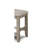 Transitional Upholstered Stool In Beige Gray, With Cushion Seat And Footrest, Wood For Dining Style Bench Grey Upholstery Strong Area