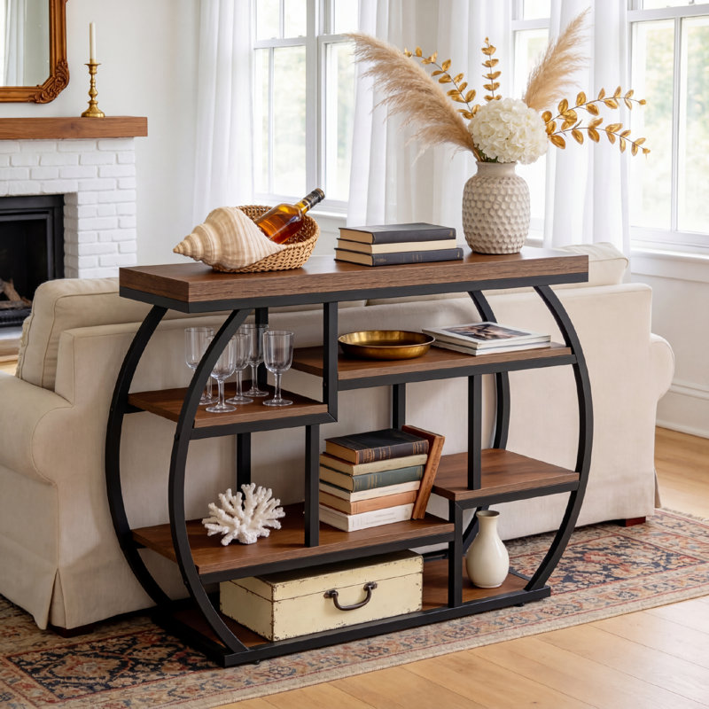 Console 41,33 po avec tablettes de rangement