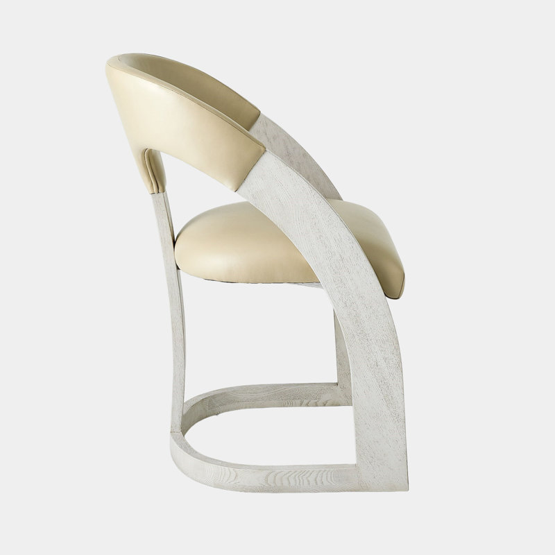 Delia Upholstered Dining Chair, Black, White