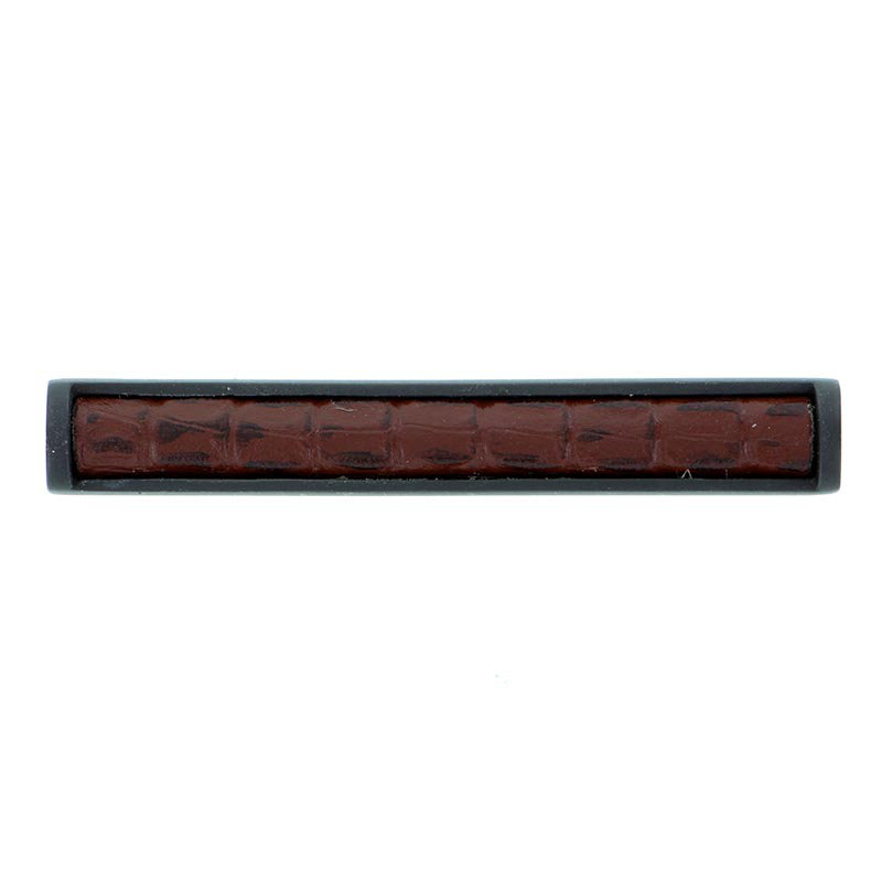 Equestre Bar / Handle Pull, Polished Silver, Black