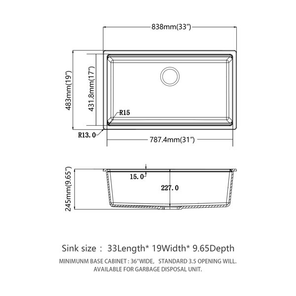 Dimensions du produit