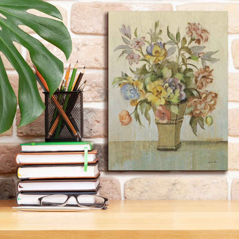 «Garden Bouquet» 2 po par Cheri Blum, art mural sur toile, 12 po x 16 po, H 16 po x l 12 po x P 0,75 po