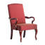 Fauteuil à col-de-cygne rouge